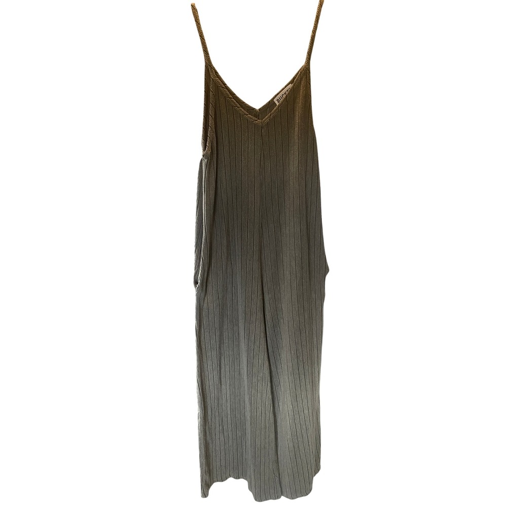 Bucket List Womens Boho Indie Barrel Leg Jumpsuit Romper Size M Oversized Olive